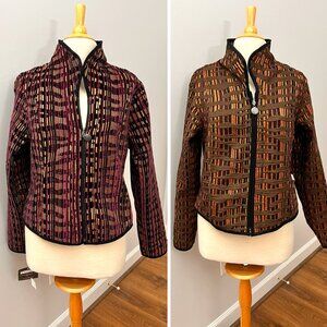 NEW Trimdin Artisan Textile Reversible Jacket Sz M